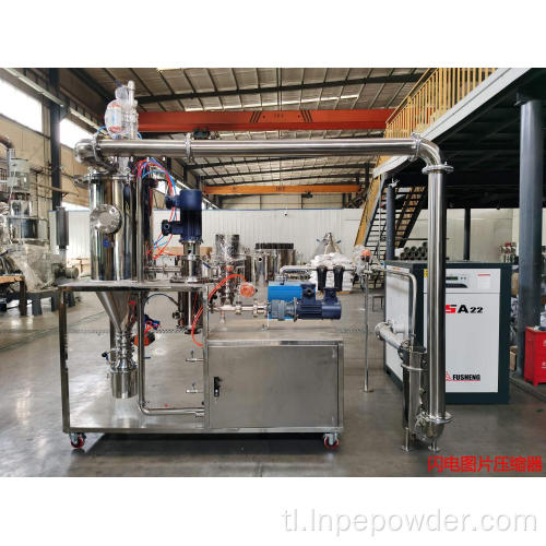 Lab scale inert gas jet mill